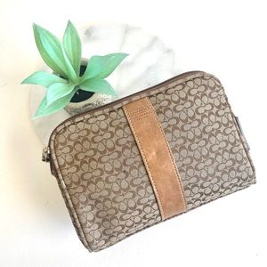Vintage Coach coin purse/makeup bag